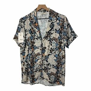 Maaji Pajama Set Floral Print Shirt & Shorts Size Large NWT